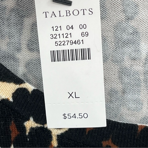 NWT Talbots Leopard Animal Print Sleeveless Top XL - Picture 4 of 7